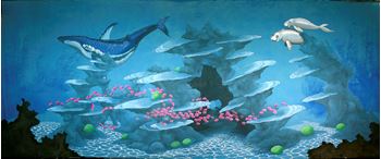 Picture of Underwater Fantasy - Backdrop - Whale & Dugong  15m W x 6m H