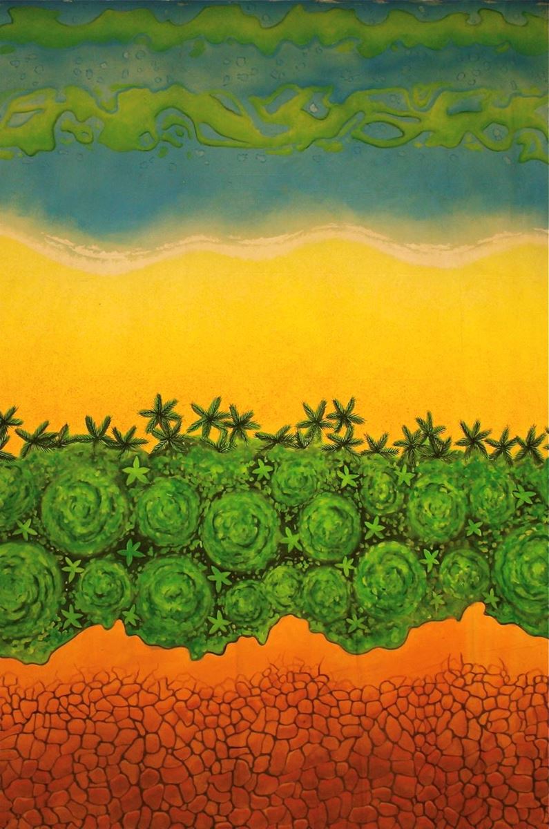 Picture of Tropical style - backdrop -  3m W x 6m H