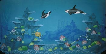 Picture of Backdrop Underwater Fantasy: Killer Whale  12m x 6m