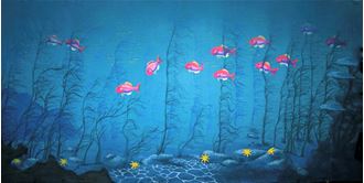 Picture of Backdrop Underwater Fantasy: Coral Reef Fish   12m x 6m