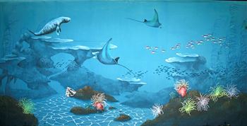 Picture of Backdrop Underwater Fantasy: Dugong, Stingray  12m x 6m
