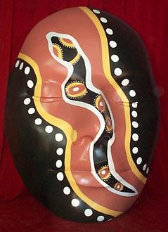 Picture of Mask - Aboriginal style Serpent 