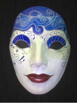 Picture of Mask - Blue / Red Lip