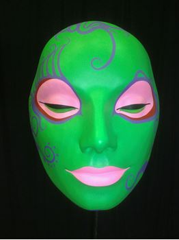 Picture of Mask Green Pink Lips 