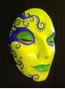 Picture of Mask - Yellow/ Green Lips 