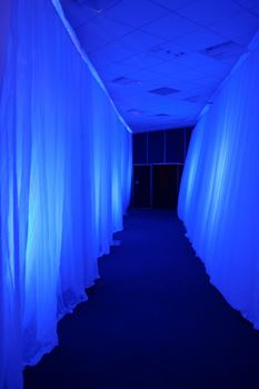 Picture of White Chiffon Curtain -  Entrance