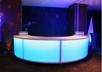 Picture of Glow Bar - Semi Circular 4m wide x 2m D @ 1100mm H