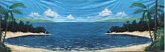 Picture of Tropical Beach #3 - Backdrop  -  9m W x 2.4m H