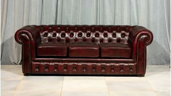Picture of Chesterfield Brown Lounge 3 Seat 