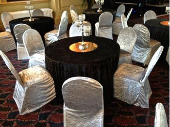 Picture of Chair Cover Grey Velvet 