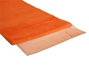 Picture of Table Runner Orange Organza  