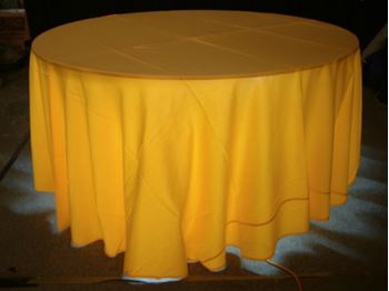 Picture of Tablecloth Yellow 3.3m round