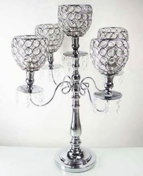 Picture of Candelabra - 5 branch Crystal style