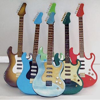 Picture of Guitar Paper Mache 