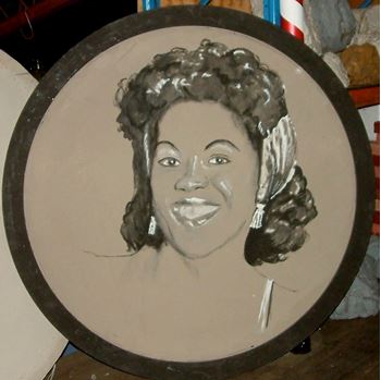 Picture of Jazz Portrait Sarah Vaughan 1.8m round