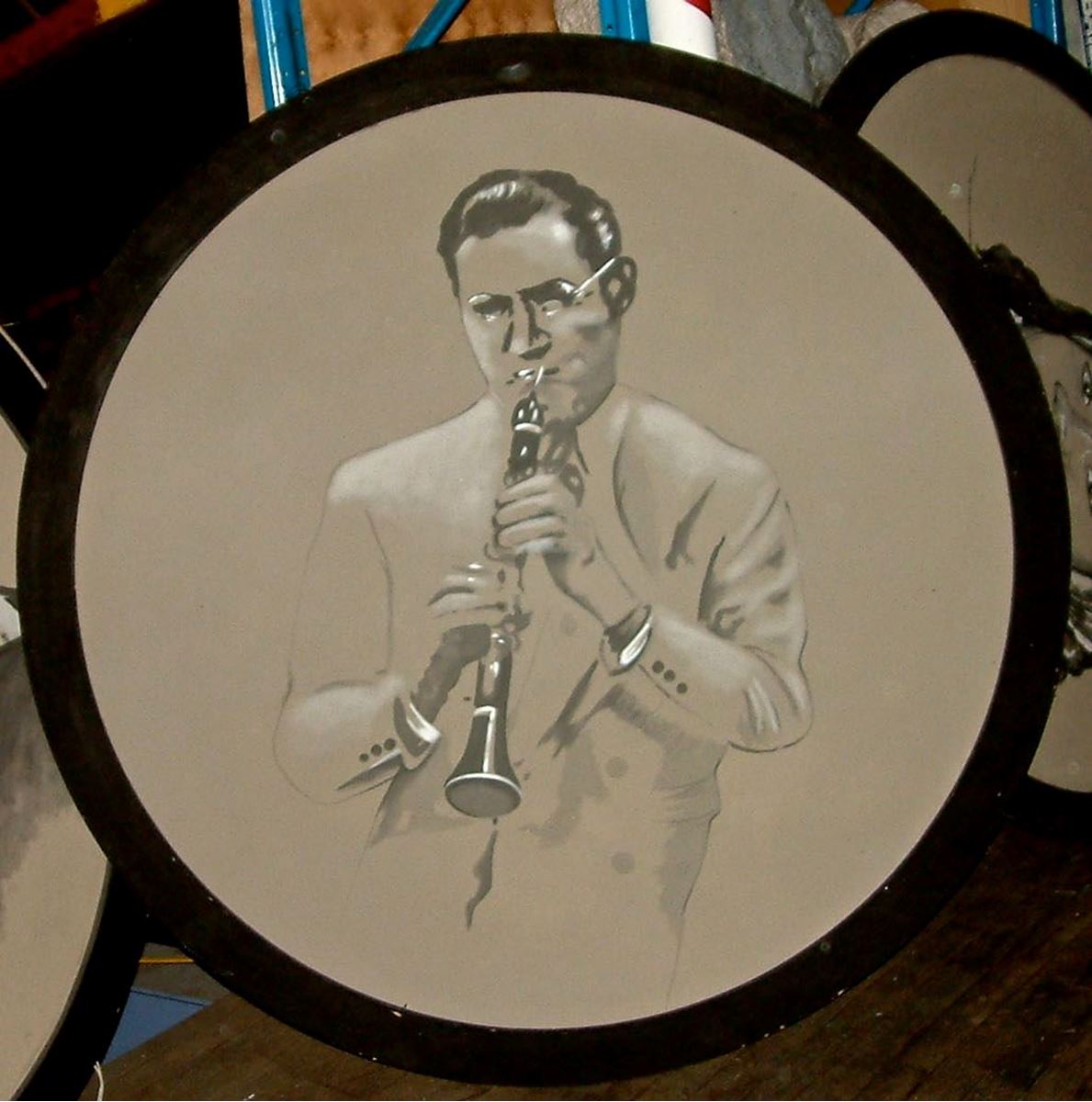 Picture of Jazz Portrait Benny Goodman 1.8m round