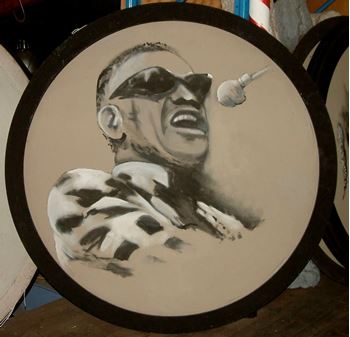 Picture of Jazz Portrait Ray Charles 1.8m round