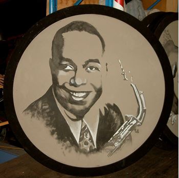 Picture of Jazz Portrait Charlie Parker 1.8m round