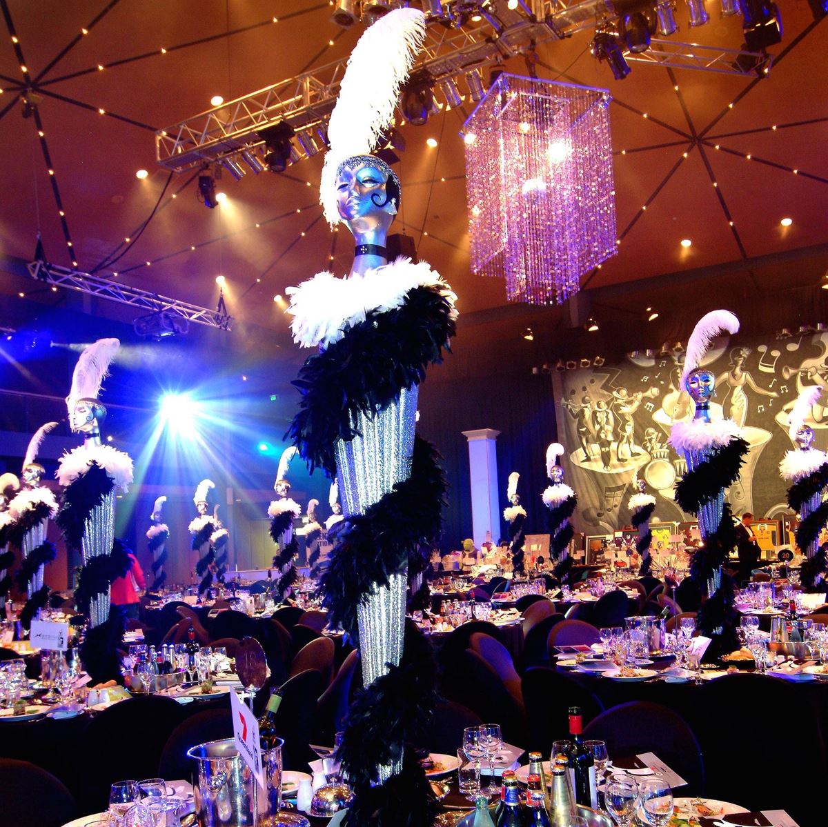 Picture of Cotton Club Flapper Girl Table Centrepiece