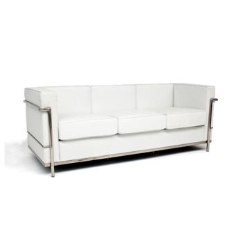 Picture of Le Corbusier Replica White Lounge 3 Seat