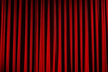 Picture of Red Velvet Curtains