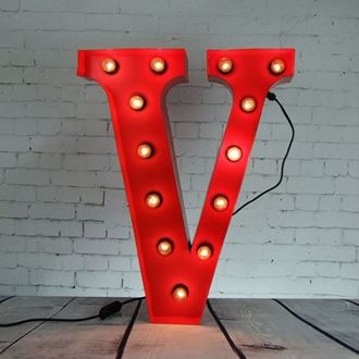 Picture of Marquee Letter-V