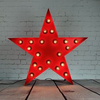 Picture of Marquee Light -Red Star