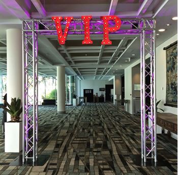 Picture of VIP truss entrance