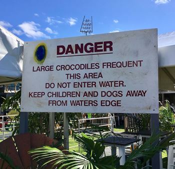 Picture of Crocodile Warning Sign