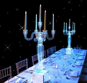 Picture of Acrylic Candelabra with LED Light base