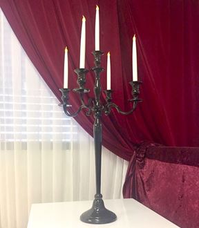 Picture of Candelabra - Classic style 5 Branch  - Black