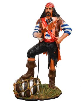 Picture of Pirate Statue with barrel 1.87mH