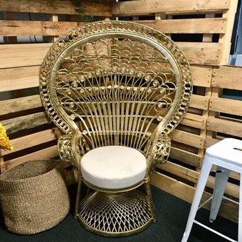 Picture of Peacock Chair - gold