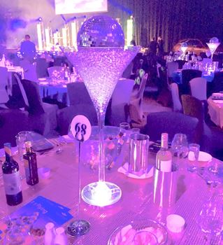 Picture of Martini Glass Mirrorball Centrepiece