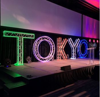 Picture of TOKYO NEON Olympics sign 2m h x 9 m w