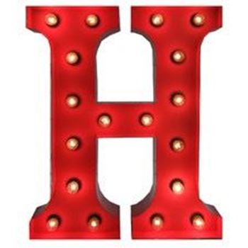 Picture of Marquee Letter - H