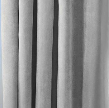 Picture of Grey Velvet Curtains
