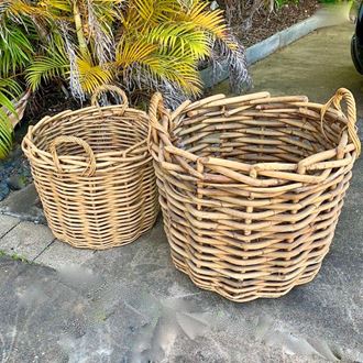 Picture of Vintage thick wicker cane basket