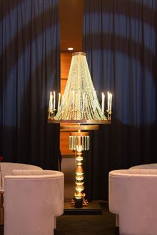 Picture of Chandelier -  Crystal Basket  - floorstanding - LED Candles 