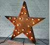 Picture of  Marquee Light - Star - Rustic