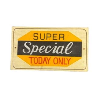 Picture of Super Special Today Sign
