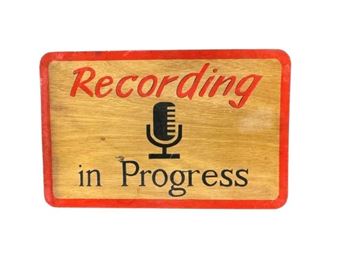 Picture of Recording in progress sign