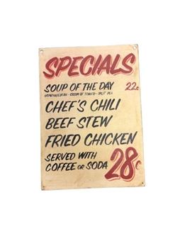 Picture of "Specials" Sign