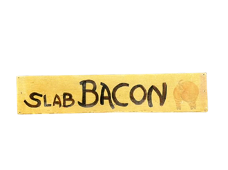 Picture of "Slab Bacon" Sign