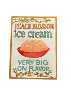 Picture of Peach Blossom ice cream sign