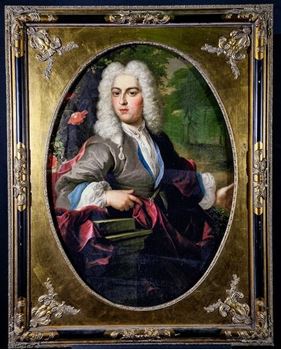 Picture of Dutch King Portrait with Gold frame