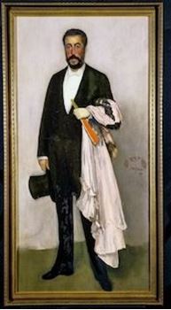 Picture of Man in suit with gold frame 