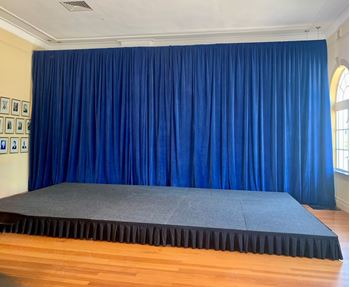Picture of Blue Velvet Curtains