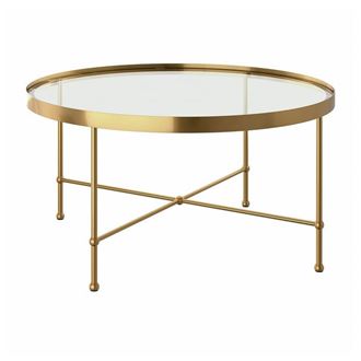 Picture of Coffee Table - Gold frame - Glass top