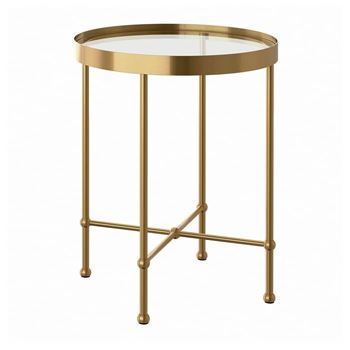 Picture of Side Table - Gold Frame - Glass top